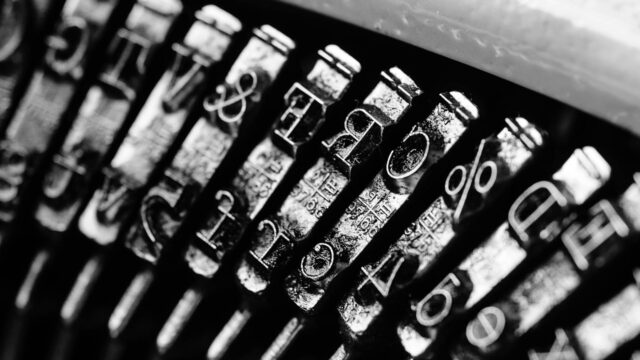 types, typewriter, black-and-white