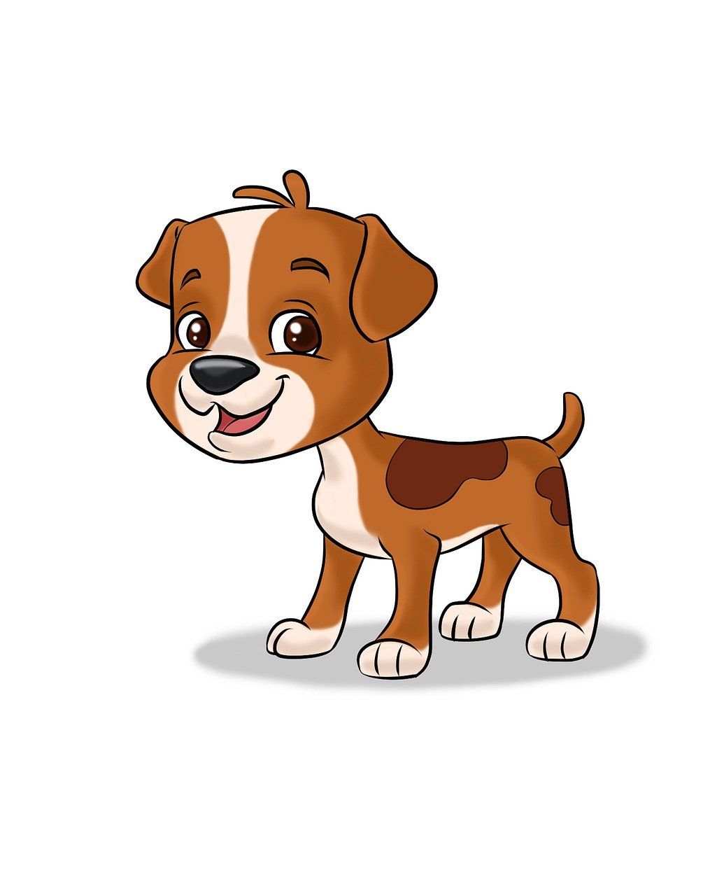 dog cartoon, dog illustration, kid dog